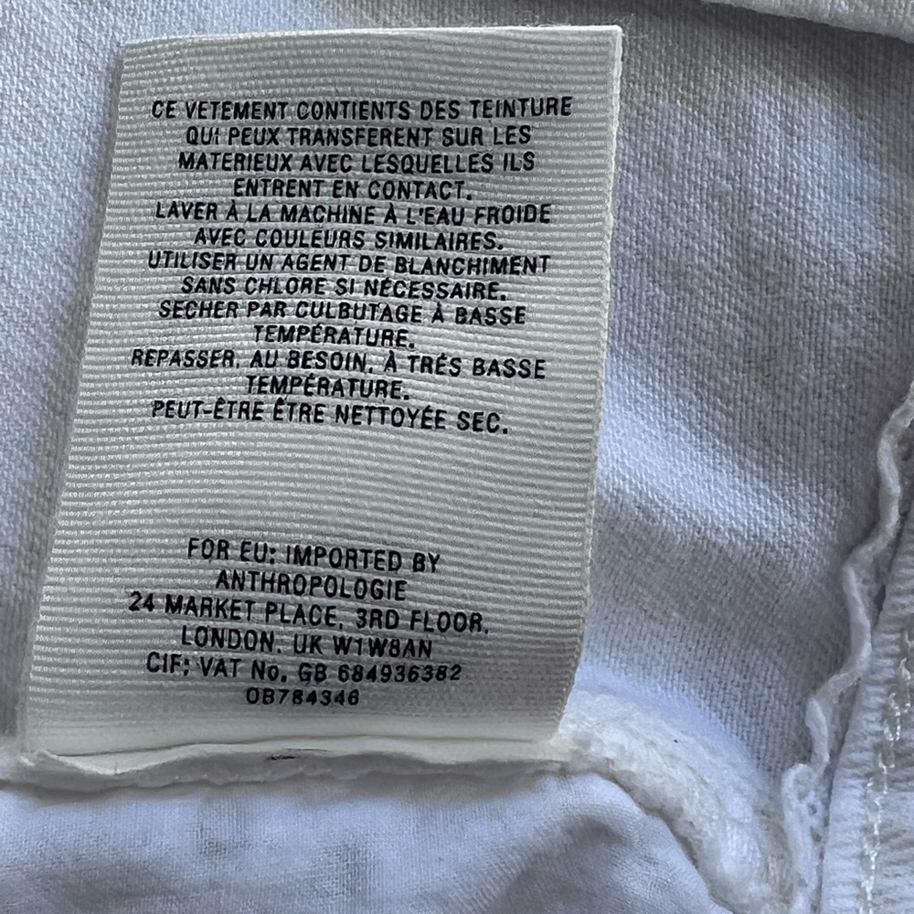 Anthropologie Pilcro and the Letterpress white eyelet denim jacket - Picture 7 of 9